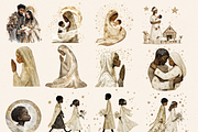 NEUTRAL NATIVITY CLIPART PACK, a Person Illustration by Daring Digies (Thumbnail 3 of 9)