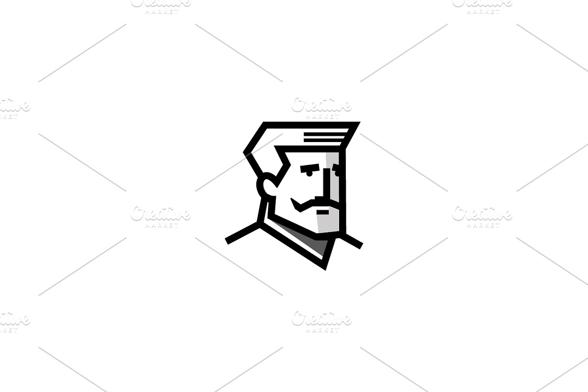 Face of a man logo design template, an Object Graphic by nicemorning (Photo 2 of 3)