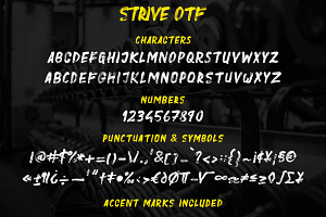 Strive - Hand Painted SVG Font