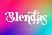Blendas | Elegant Vintage Typeface, a Font by Sealoung (Thumbnail 1 of 13)