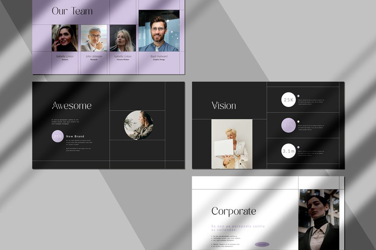 Portfolio PowerPoint Template, a Presentation Template by White Graphic (Photo 5 of 7)