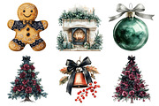 Dark Coquette Noel Clipart, an Illustration by Daily.Designs (Thumbnail 3 of 5)