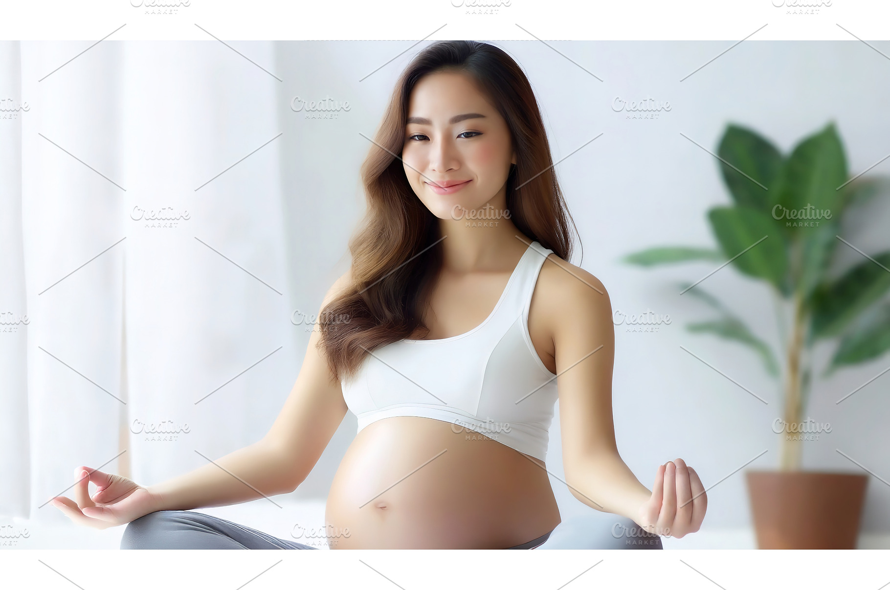 A serene moment of a pregnant woman, a Person Photo by Igor Tichonow