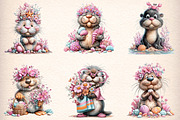 Whimsical Summer Seal Clipart Bundle, an Illustration by Digital Artistic99 (Thumbnail 3 of 11)