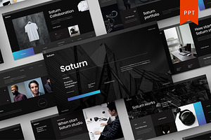Saturn – Business PowerPoint, a Presentation Template by Dens Creative Studio