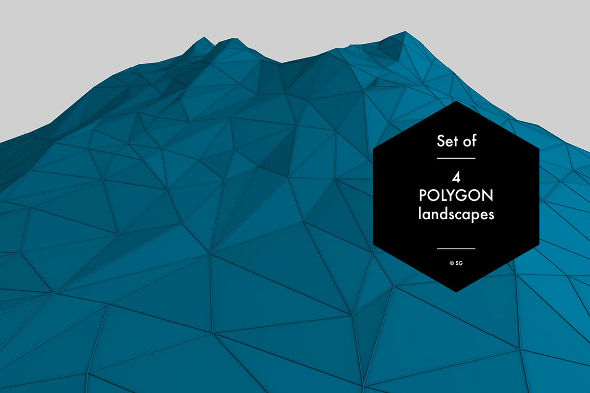 Polygon Landscape, an Illustration by helloSG (Photo 4 of 6)