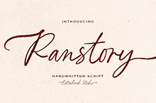 Ranstory Handwritten Script