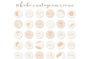 Neutral Bohemian Insta Story icons, a Social Media Template by velychko.ua (Thumbnail 6 of 9)