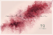 22 Watercolor Shapes, a Texture Graphic by Michael Rayback Design (Thumbnail 1 of 6)