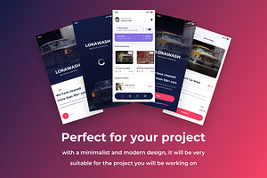 Lokawash - Car Wash App UI Kits