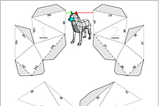 3D Wolf/Dog Papercraft, a Templates & Theme by PaperPetShop (Thumbnail 4 of 4)