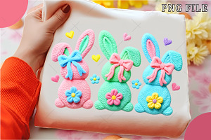 Crochet Easter Bunny Png Yarn Easter, an Illustration by OK Design