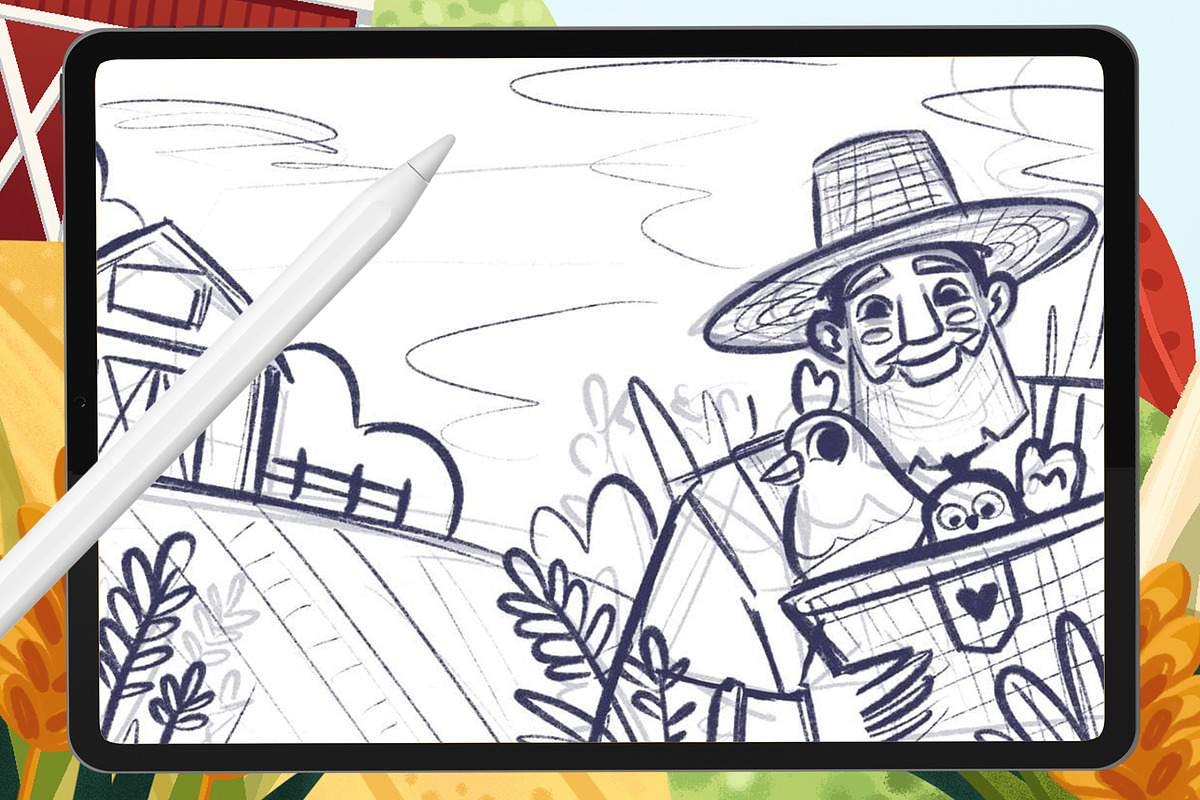 The Farmer’s Procreate Brushes, a Brush Add-On by Leonard Posavec (Photo 9 of 10)