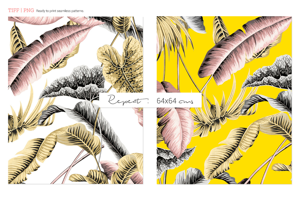 Le Tropique, Hand painted Pattern, a Pattern Graphic by Pink Linen (Photo 4 of 9)