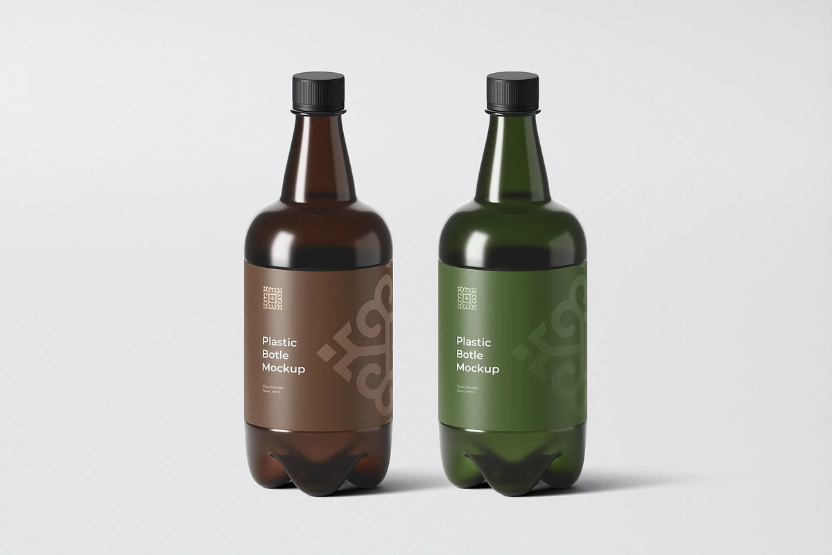 Plastic Bottle Mockup, a Product Mockup by zpackcreative (Photo 1 of 4)