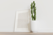 Minimalist Art Frame Mockup on Wood, a Household Mockup by Muhazdinata (Thumbnail 6 of 12)