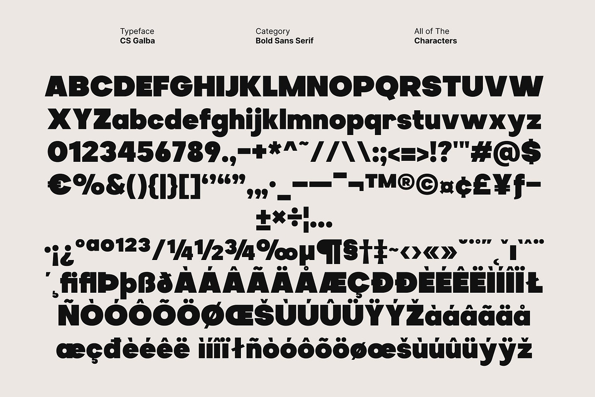CS Galba – Bold Sans Serif, a Sans Serif Font by Craft Supply Co. (Photo 8 of 8)