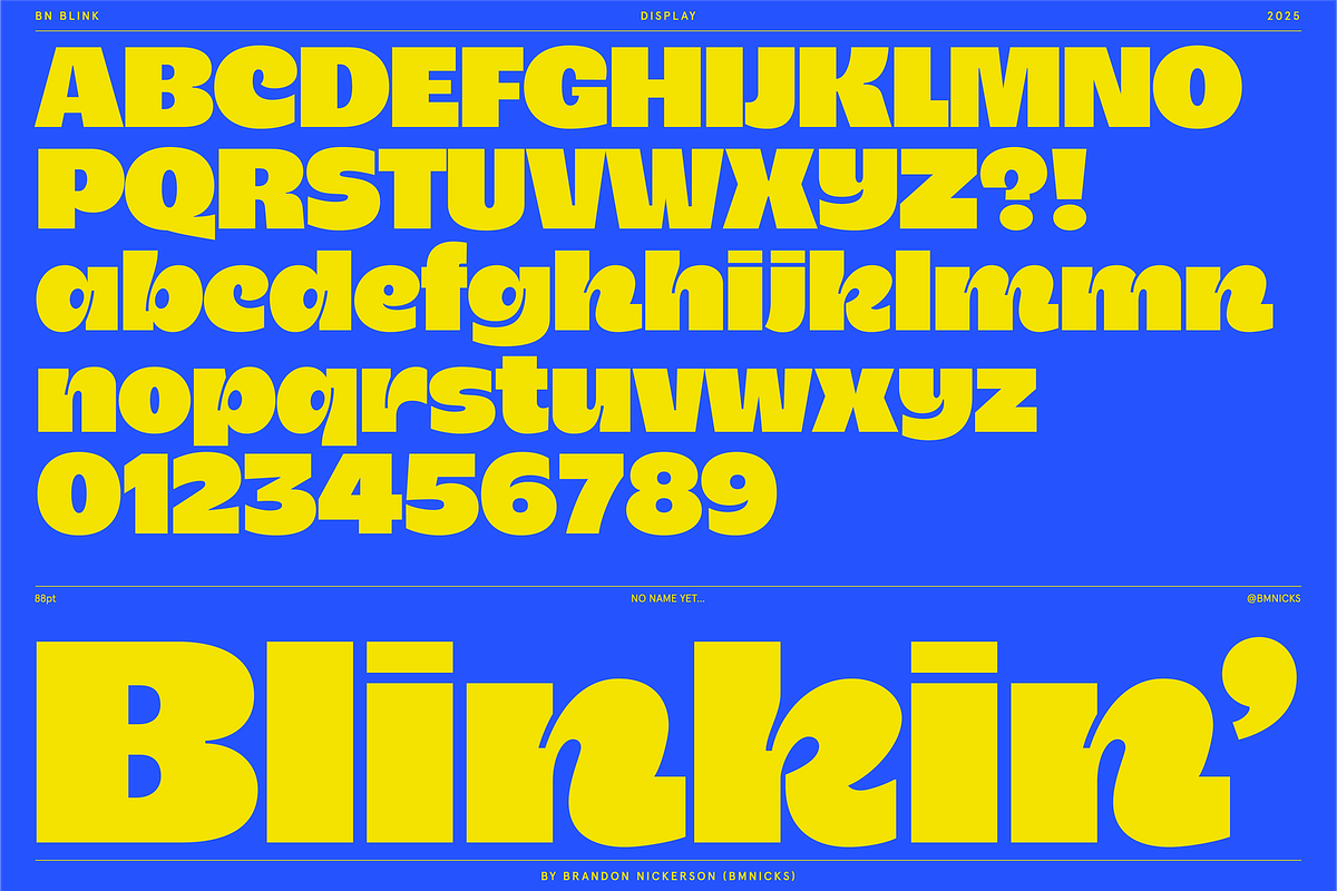 BN Blink, a Sans Serif Font by Bnick (Photo 2 of 16)