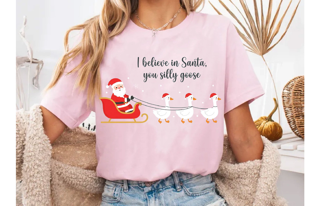 I believe in Santa, you silly goose, a Seasonal Illustration by DreamCafeArt (Photo 5 of 6)