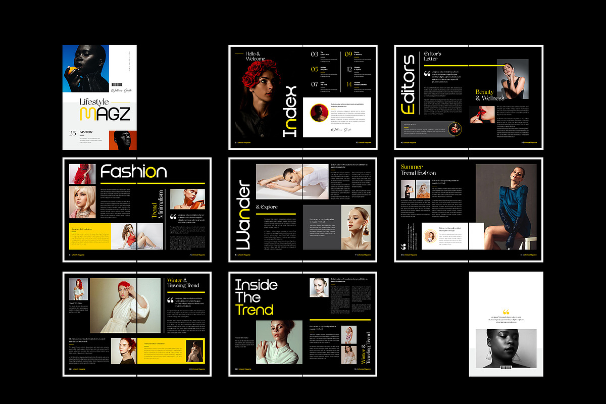 The Lifestyle Magazine Template, a Magazine Template by NorthPeak (Photo 9 of 9)