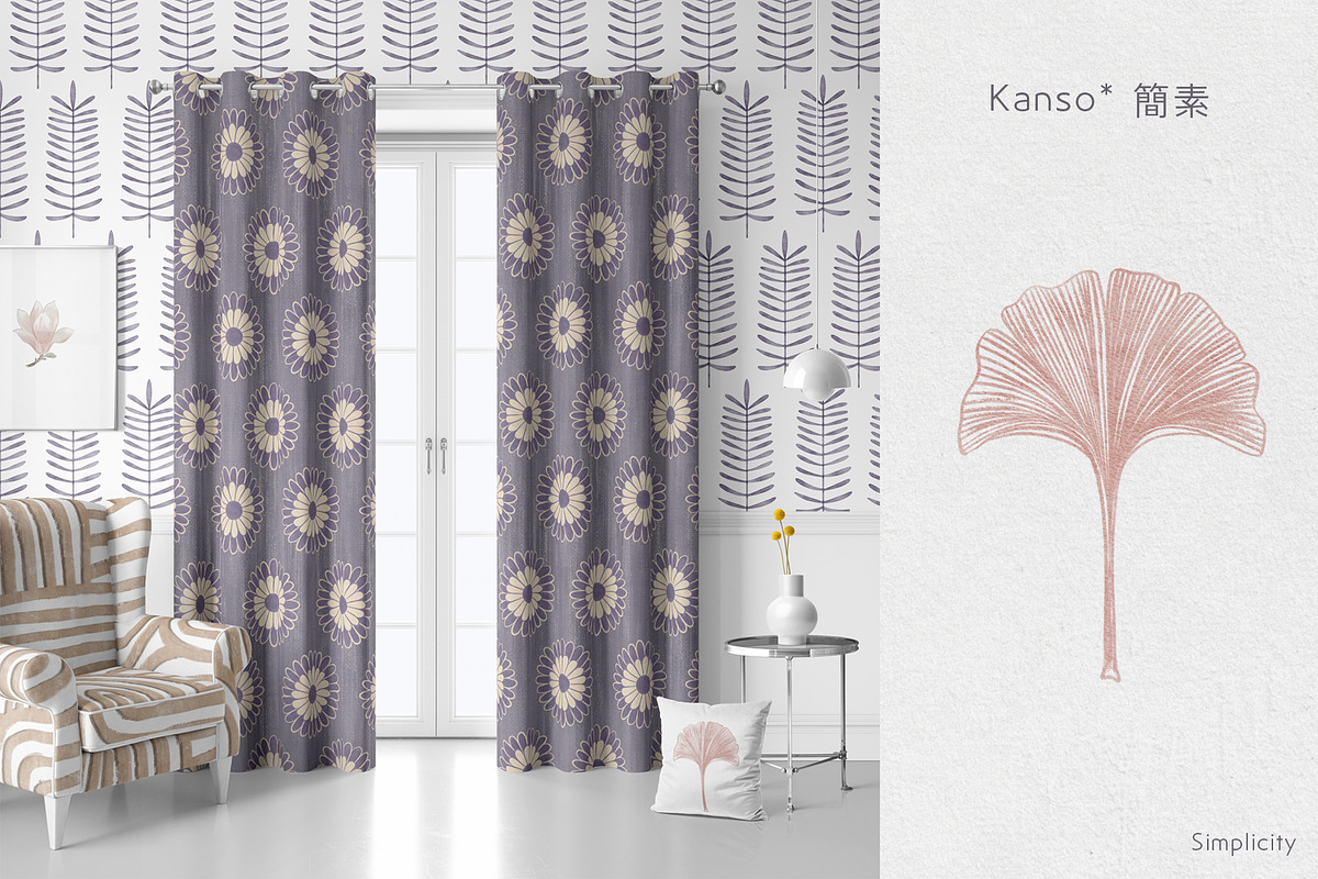 Kanso Japandi Organic Patterns, a Pattern Graphic by mila_leev (Photo 2 of 19)