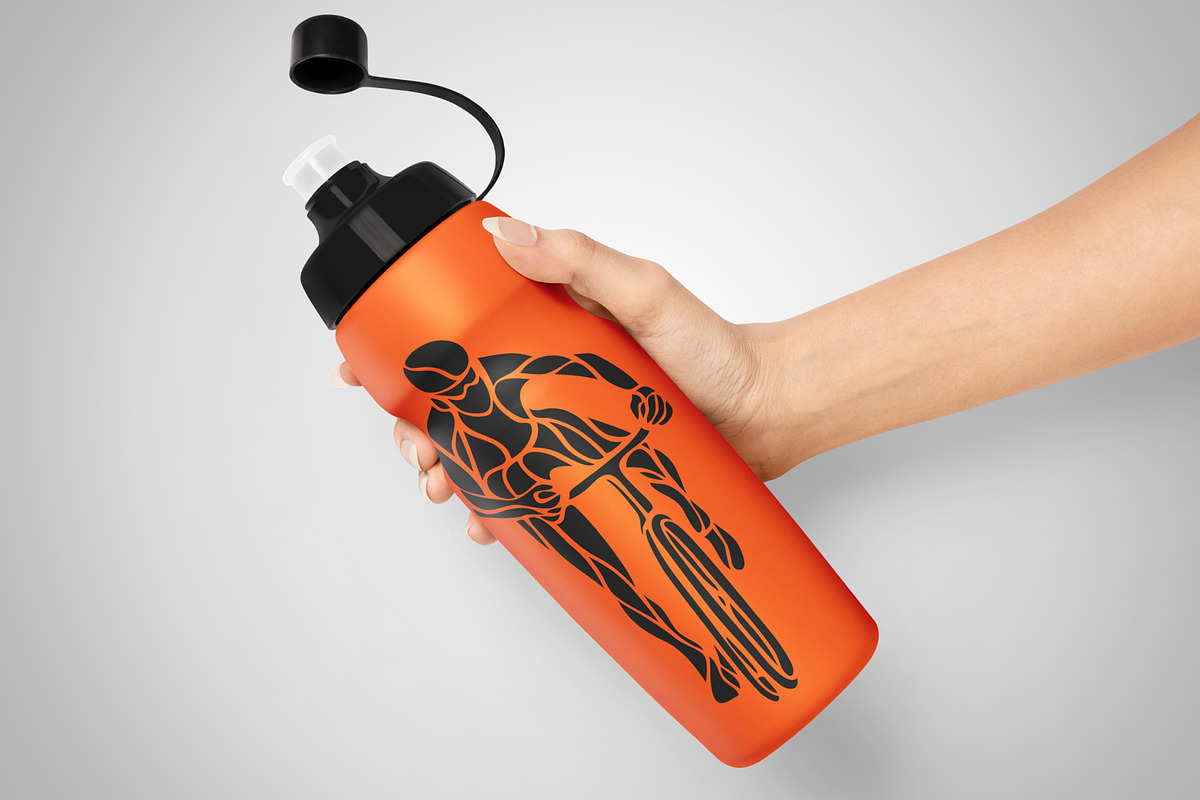 Cycling cyclists silhouettes set, a Person Illustration by Kluva's Wavy Silhouettes (Photo 3 of 4)