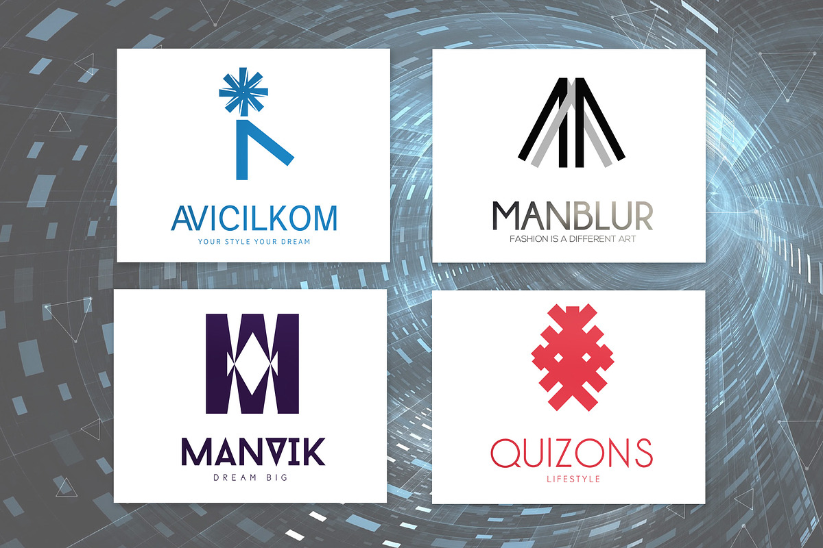 Futuristic & Geometric Logos Bundle, a Branding & Logo Template by AN Productions (Photo 18 of 47)