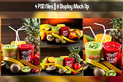 Glass Juice Mock Up V2, an Advertising Mockup by Pixel Place (Thumbnail 2 of 6)