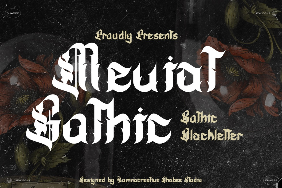 Meviat Gothic - Gothic Blackletter, a Blackletter Font by Dhabee (Photo 1 of 16)