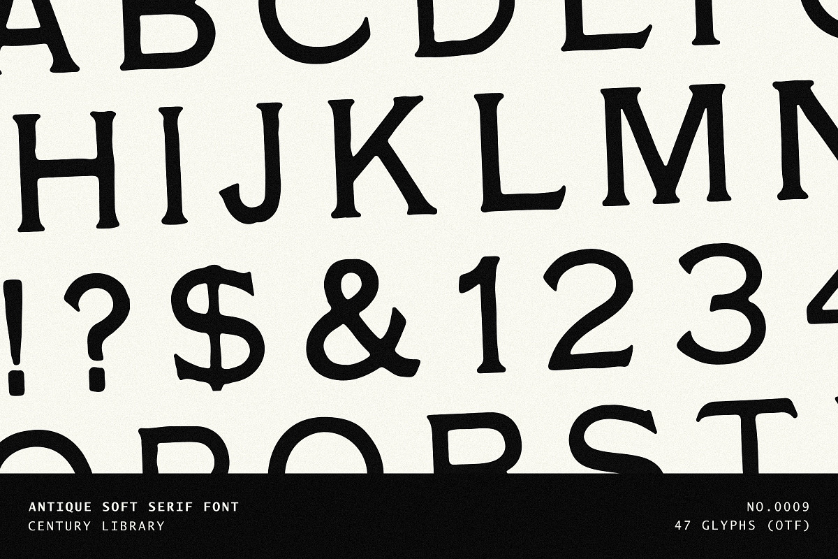 Bold Vintage Serif Font - No.09, a Serif Font by Century Library (Photo 1 of 5)