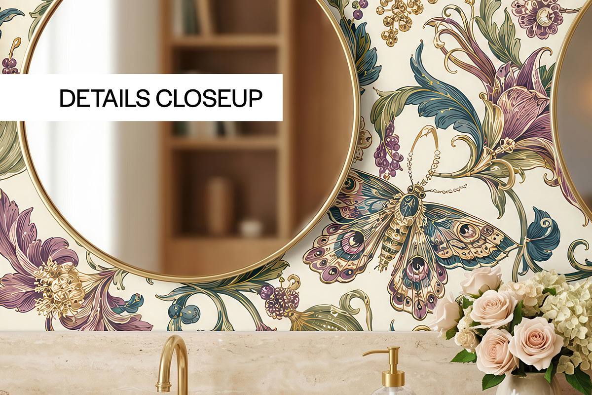Bathroom Wallpaper Mockup PSD, a Household Mockup by 1001 mockups (Photo 4 of 14)