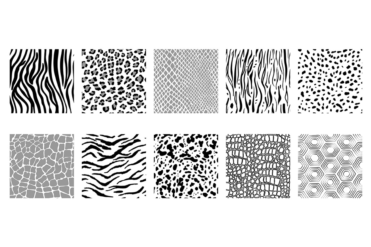 Vector seamless animal patterns, a Pattern Graphic by Iryna Denysova (Photo 9 of 9)