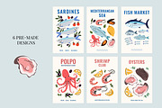 Mediterranean Kitchen Fish & Seafood, a Food Illustration by Idressart (Thumbnail 5 of 5)