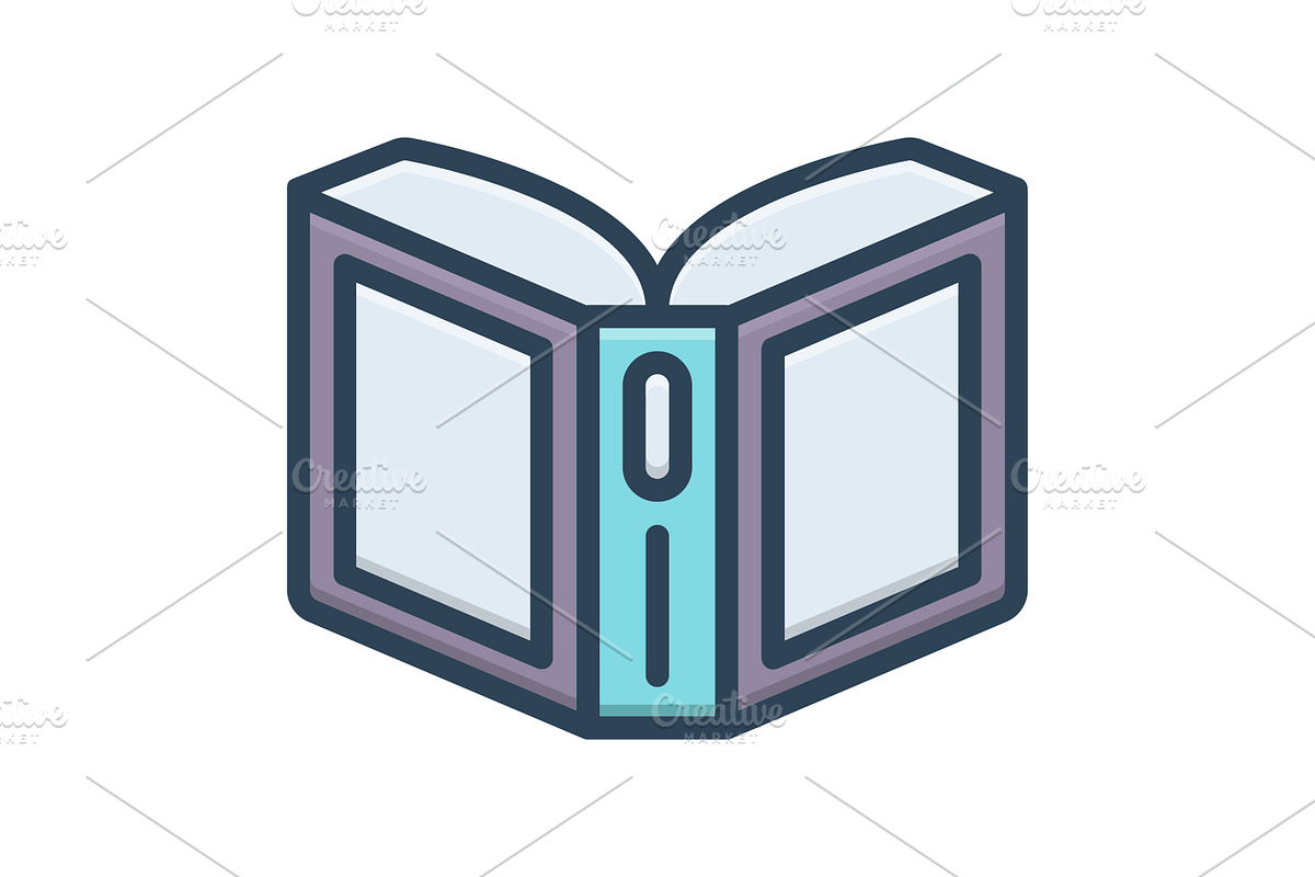 Paperback pamphlet color icon, an Icon by Creative priyanka