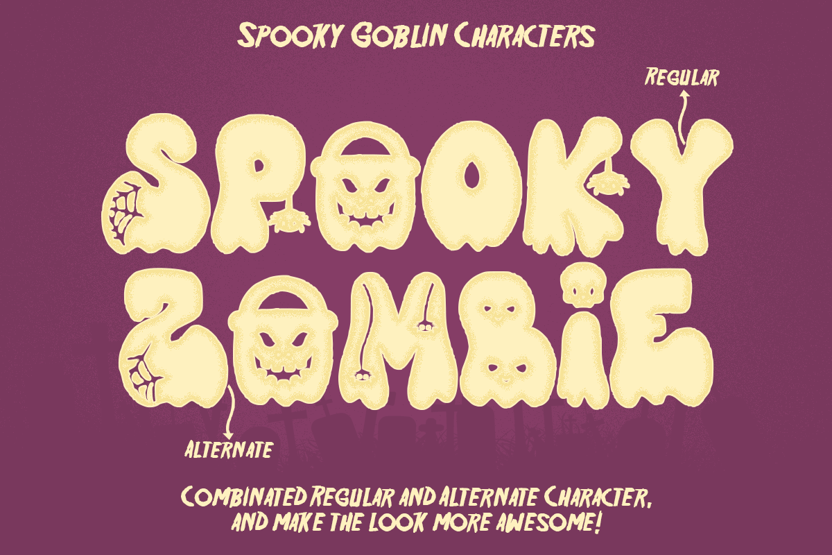 Spooky Treat - Halloween Font, a Handwritten Font by Dharmas Foundry (Photo 8 of 12)