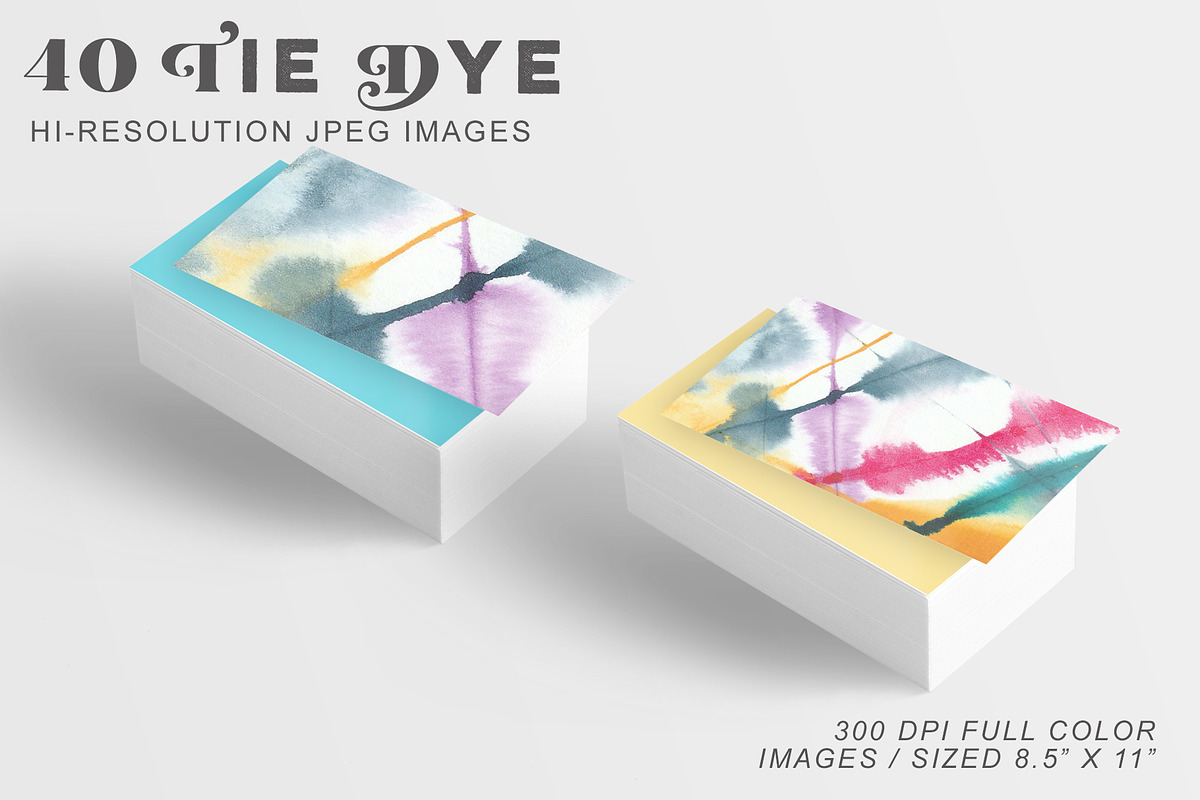 19 Tie Dye Photoshop Stamp Brushes, a Brush Add-On by CC CREATIVE CO (Photo 9 of 10)