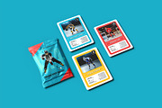 Trading Cards Mockup v.4 - 12 views, a Merchandise Mockup by Illusiongraphic (Thumbnail 6 of 25)