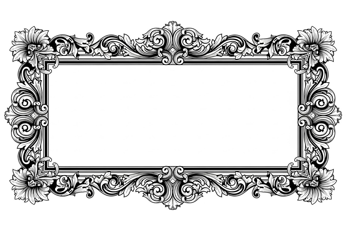 Vintage Rectangle Frame SVG Bundle, an Illustration by Designs_River (Photo 29 of 31)