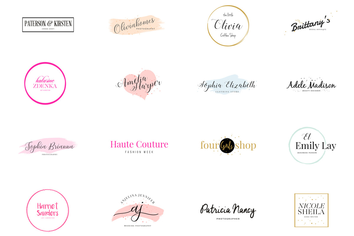 Girlboss Premade Branding Logos, a Branding & Logo Template by SNIPESCIENTIST (Photo 4 of 21)