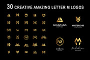 30 Creative Letter M logos, a Branding & Logo Template by CAIRON CREATIVESTUDIO (Thumbnail 1 of 7)