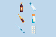 Pharmacy Illustration Set, a Healthcare Illustration by studiogstock (Thumbnail 3 of 3)