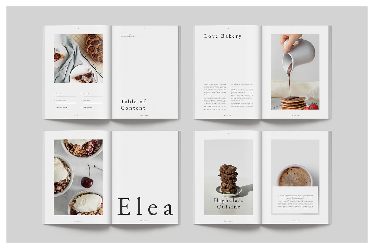 ELEA Recipes Book Cookbook, a Magazine Template by Arif Tri Ananta (Photo 2 of 14)