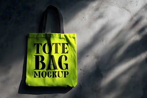 Realistic Tote Bag Mockup, an Advertising Mockup by GenesisCreativeCo