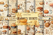Granny's Antique Kitchen Recipes, a Graphic by Fun Digital (Thumbnail 1 of 6)