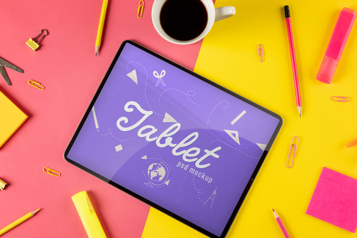 School Screen Mockups, an iPad Mockup by wavebreak