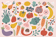 Vegetable and fruit illustrations, a Food Illustration by Fave Brush (Thumbnail 2 of 9)