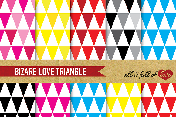 Triangles Digital Patterns Backdrop preview 2