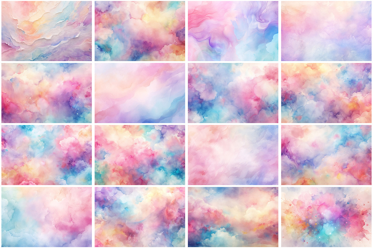 Pastel Watercolor Texture Background, a Texture Graphic by Forhadx5 (Photo 6 of 11)