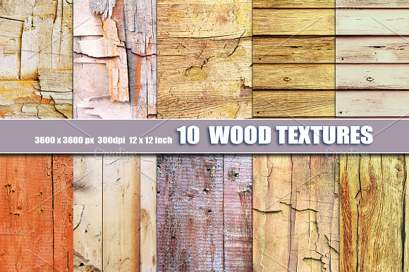 10 Old Distressed Wood Backgrounds