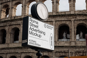 Roma Colosseum Advertising Mockup